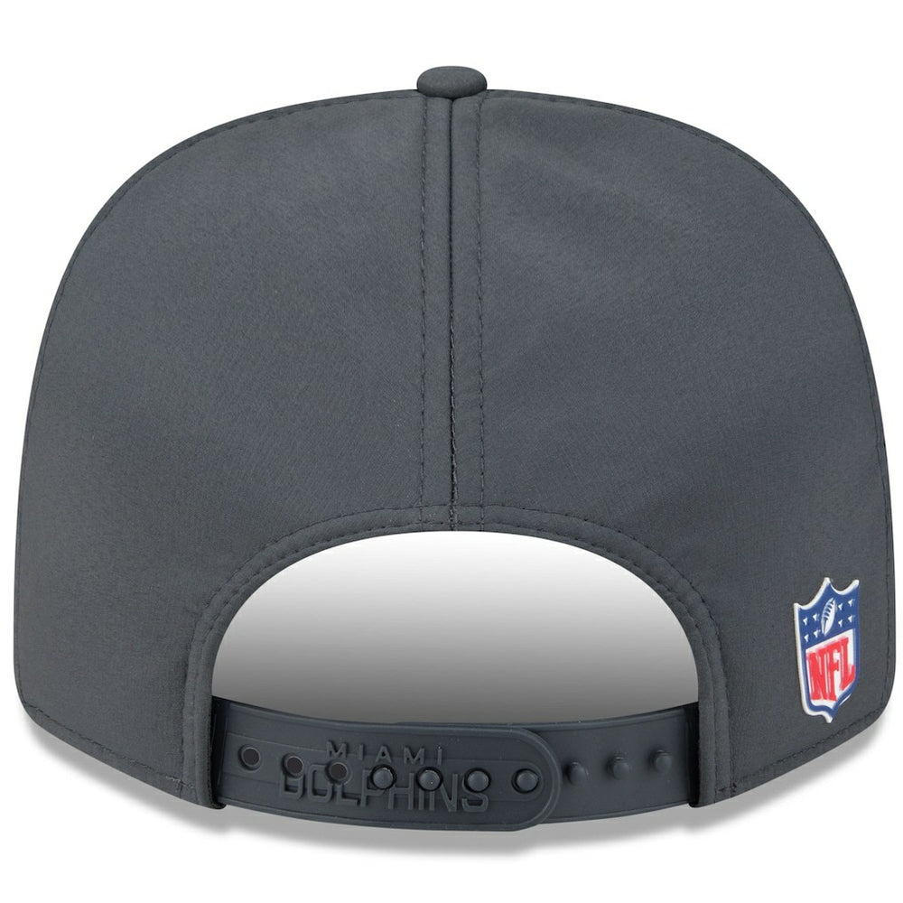 Miami Dolphins New Era 2025 Sideline Cold Weather 9SEVENTY Adjustable Hat - Charcoal - NFL