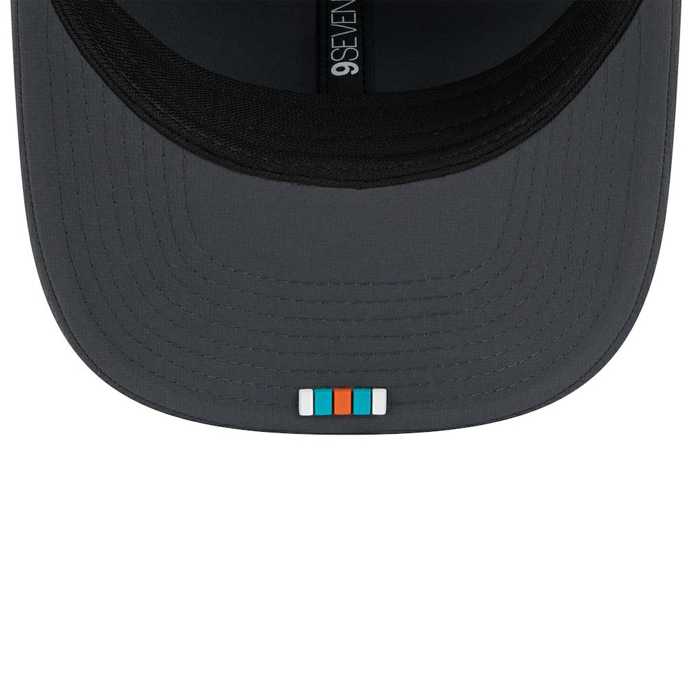 Miami Dolphins New Era 2025 Sideline Cold Weather 9SEVENTY Adjustable Hat - Charcoal - NFL