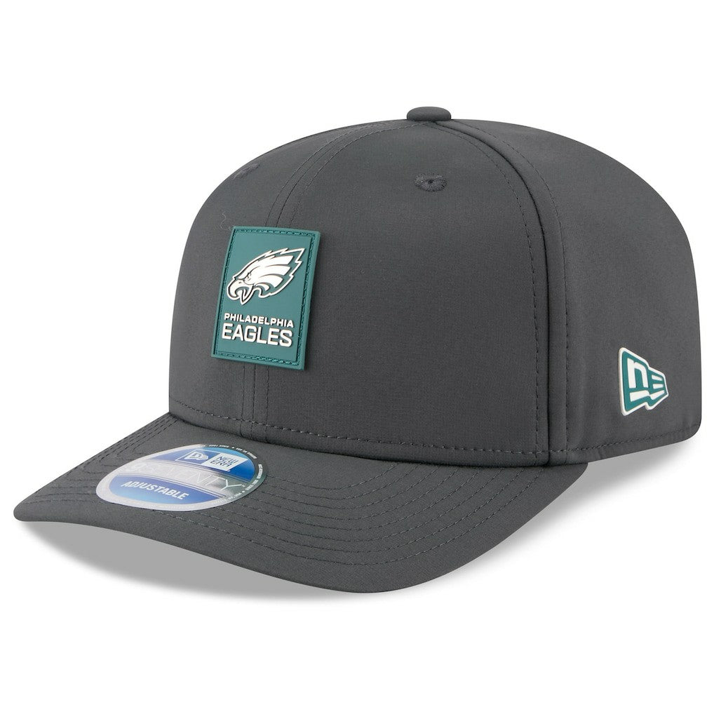 Philadelphia Eagles New Era 2025 Sideline Cold Weather 9SEVENTY Adjustable Hat - Charcoal - NFL
