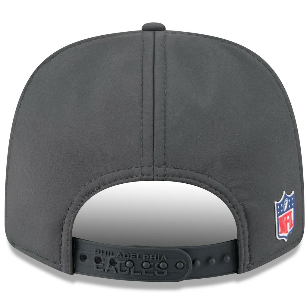 Philadelphia Eagles New Era 2025 Sideline Cold Weather 9SEVENTY Adjustable Hat - Charcoal - NFL