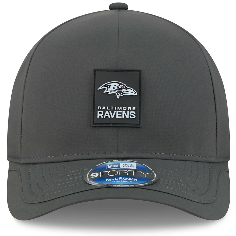 Baltimore Ravens New Era 2025 Sideline Cold Weather 9FORTY M-Crown Adjustable Hat - Charcoal - NFL