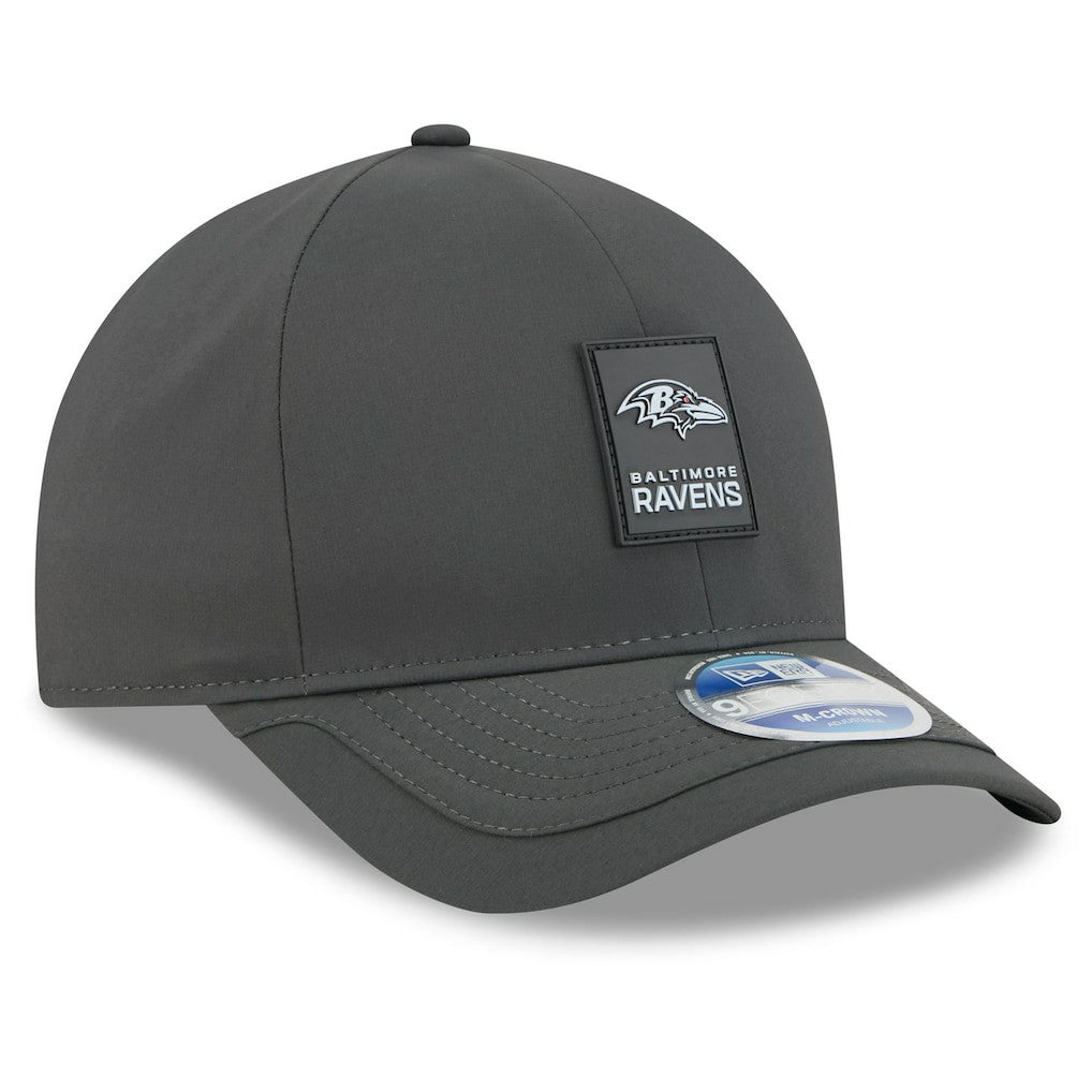 Baltimore Ravens New Era 2025 Sideline Cold Weather 9FORTY M-Crown Adjustable Hat - Charcoal - NFL