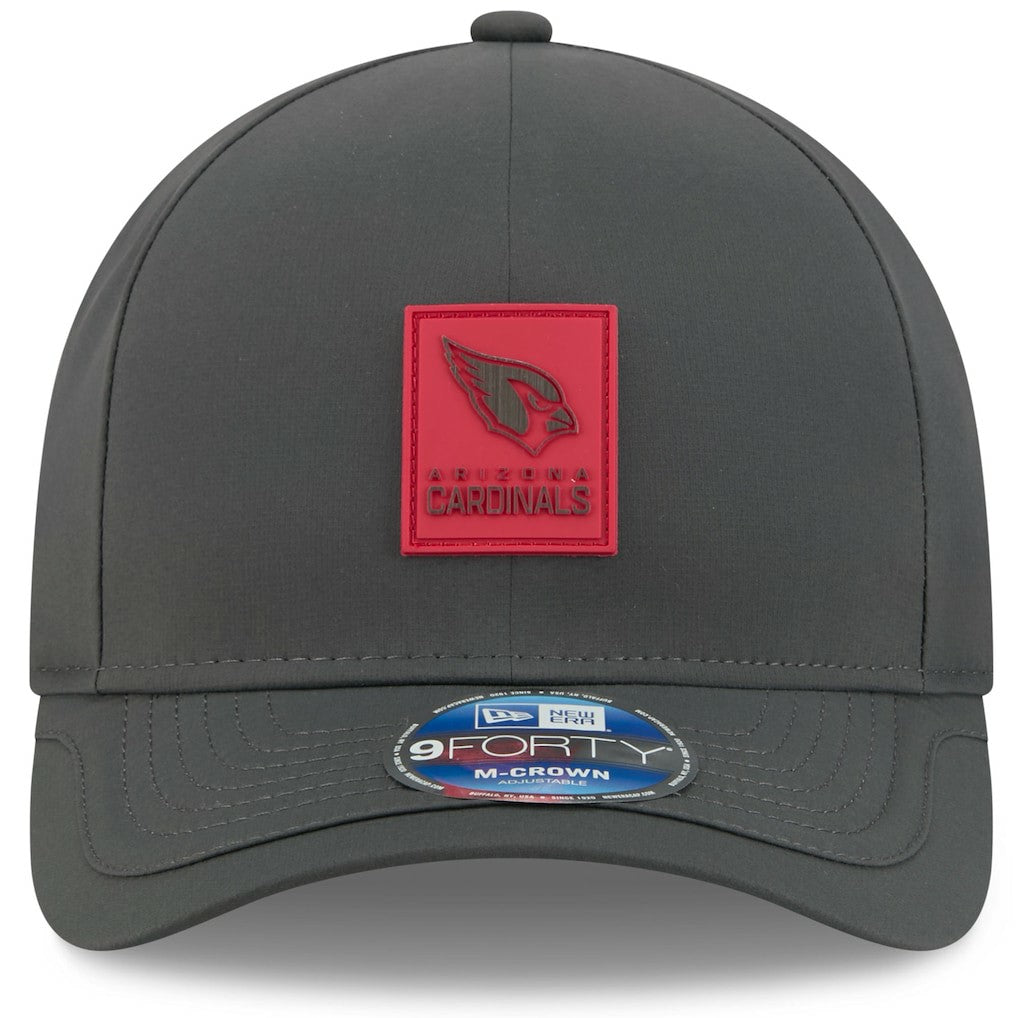 Arizona Cardinals New Era 2025 Sideline Cold Weather 9FORTY M-Crown Adjustable Hat - Charcoal - NFL