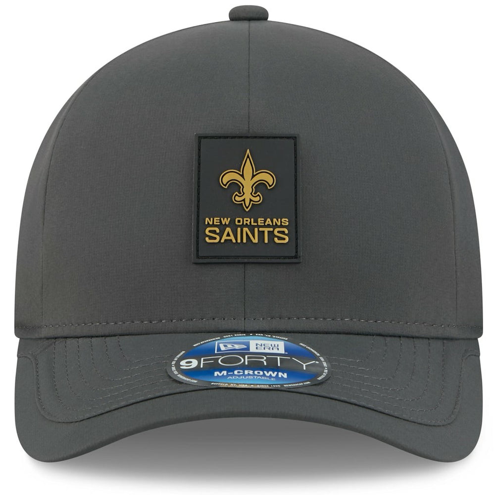 New Orleans Saints New Era 2025 Sideline Cold Weather 9FORTY M-Crown Adjustable Hat - Charcoal - NFL