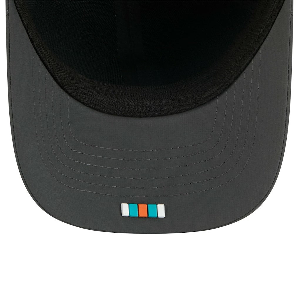 Miami Dolphins New Era 2025 Sideline Cold Weather 9FORTY M-Crown Adjustable Hat - Charcoal - NFL