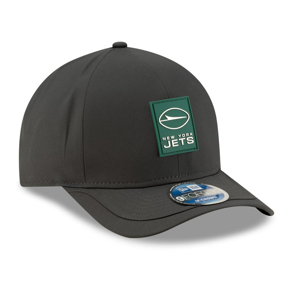 New York Jets New Era 2025 Sideline Cold Weather 9FORTY M-Crown Adjustable Hat - Charcoal - NFL