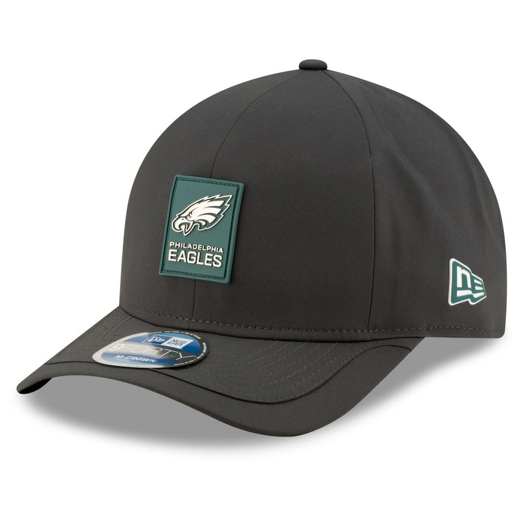 Philadelphia Eagles New Era 2025 Sideline Cold Weather 9FORTY M-Crown Adjustable Hat - Charcoal - NFL