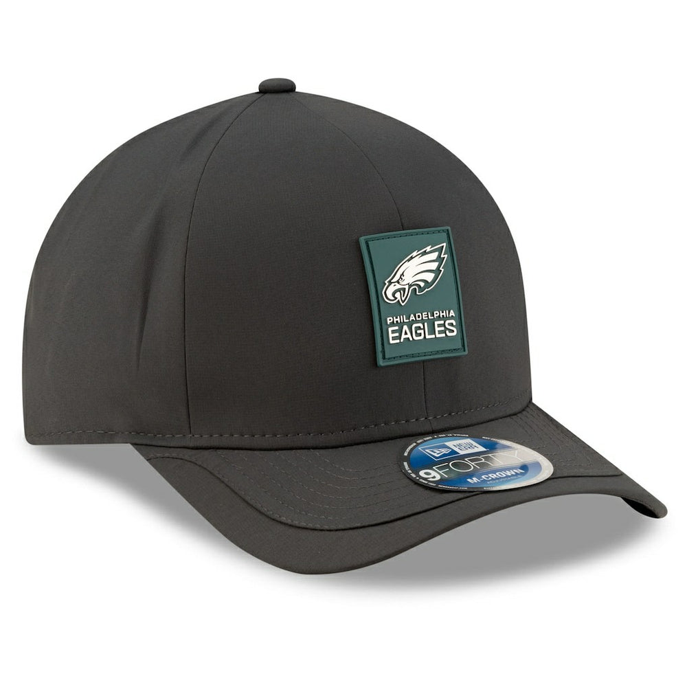 Philadelphia Eagles New Era 2025 Sideline Cold Weather 9FORTY M-Crown Adjustable Hat - Charcoal - NFL