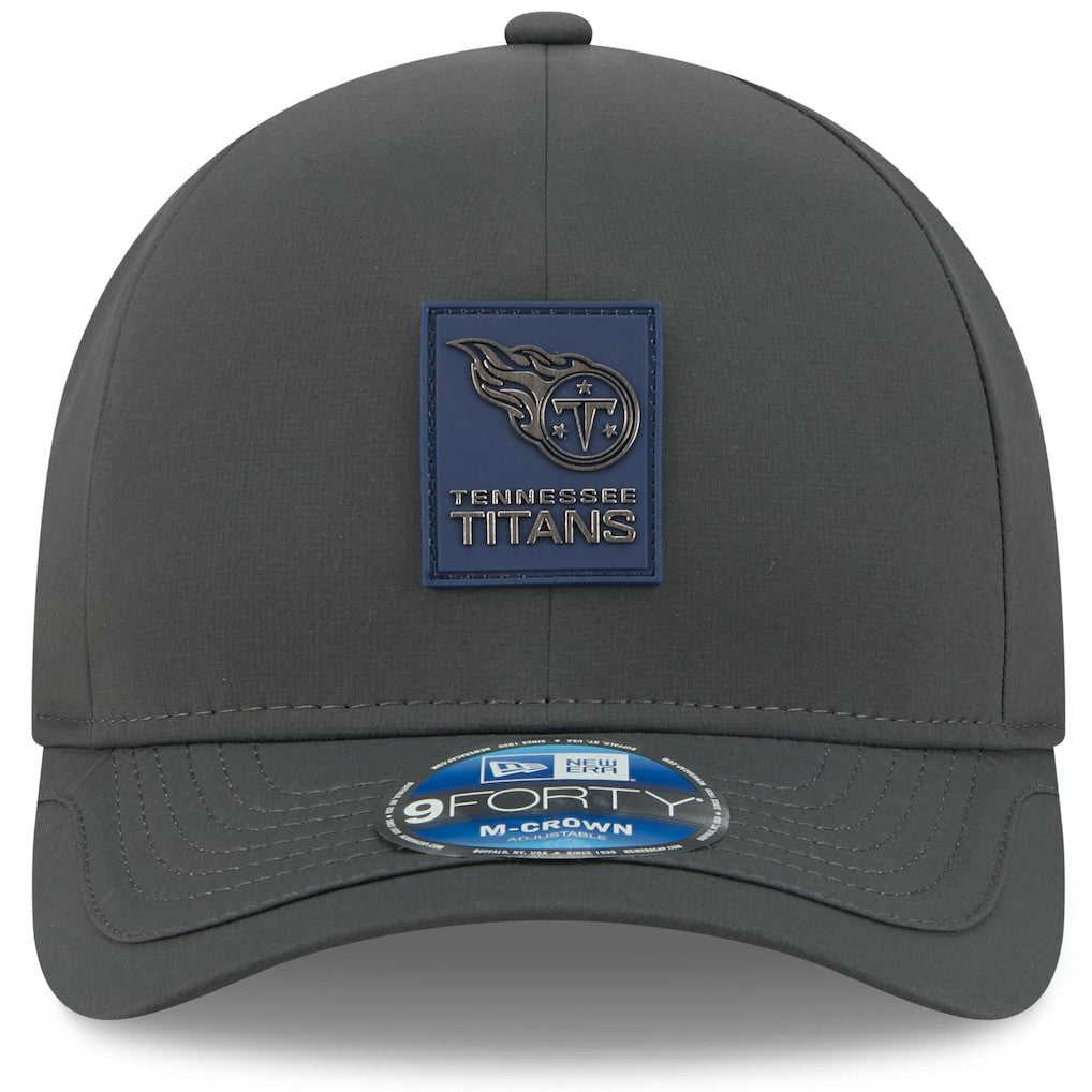 Tennessee Titans New Era 2025 Sideline Cold Weather 9FORTY M-Crown Adjustable Hat - Charcoal - NFL