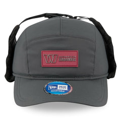 Washington Commanders New Era 2025 Sideline Cold Weather Runner Dog Ear Adjustable Hat - Charcoal - NFL