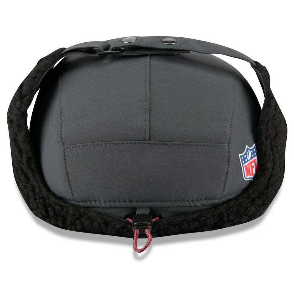 Washington Commanders New Era 2025 Sideline Cold Weather Runner Dog Ear Adjustable Hat - Charcoal - NFL
