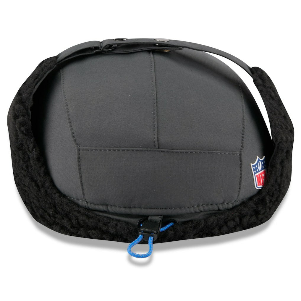 Detroit Lions New Era 2025 Sideline Cold Weather Runner Dog Ear Adjustable Hat - Charcoal - NFL