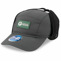 Green Bay Packers New Era 2025 Sideline Cold Weather Runner Dog Ear Adjustable Hat - Charcoal - NFL
