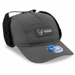 Houston Texans New Era 2025 Sideline Cold Weather Runner Dog Ear Adjustable Hat - Charcoal - NFL