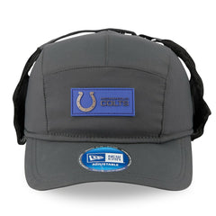 Indianapolis Colts New Era 2025 Sideline Cold Weather Runner Dog Ear Adjustable Hat - Charcoal - NFL