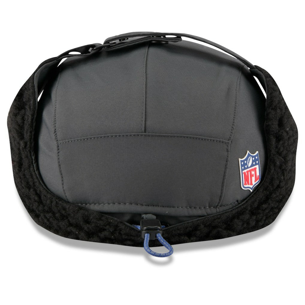 Indianapolis Colts New Era 2025 Sideline Cold Weather Runner Dog Ear Adjustable Hat - Charcoal - NFL