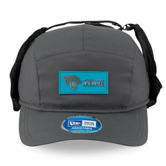 Jacksonville Jaguars New Era 2025 Sideline Cold Weather Runner Dog Ear Adjustable Hat - Charcoal - NFL