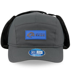 Los Angeles Rams New Era 2025 Sideline Cold Weather Runner Dog Ear Adjustable Hat - Charcoal - NFL