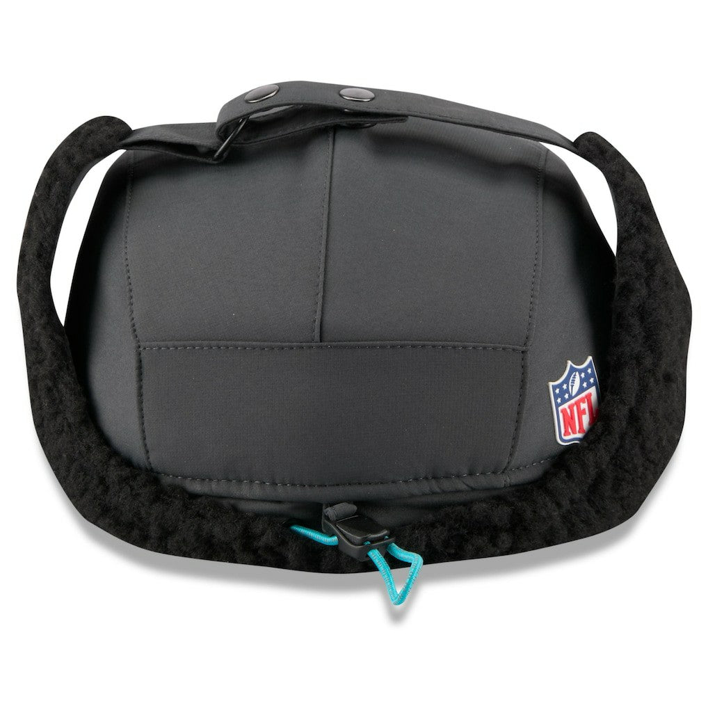 Miami Dolphins New Era 2025 Sideline Cold Weather Runner Dog Ear Adjustable Hat - Charcoal - NFL