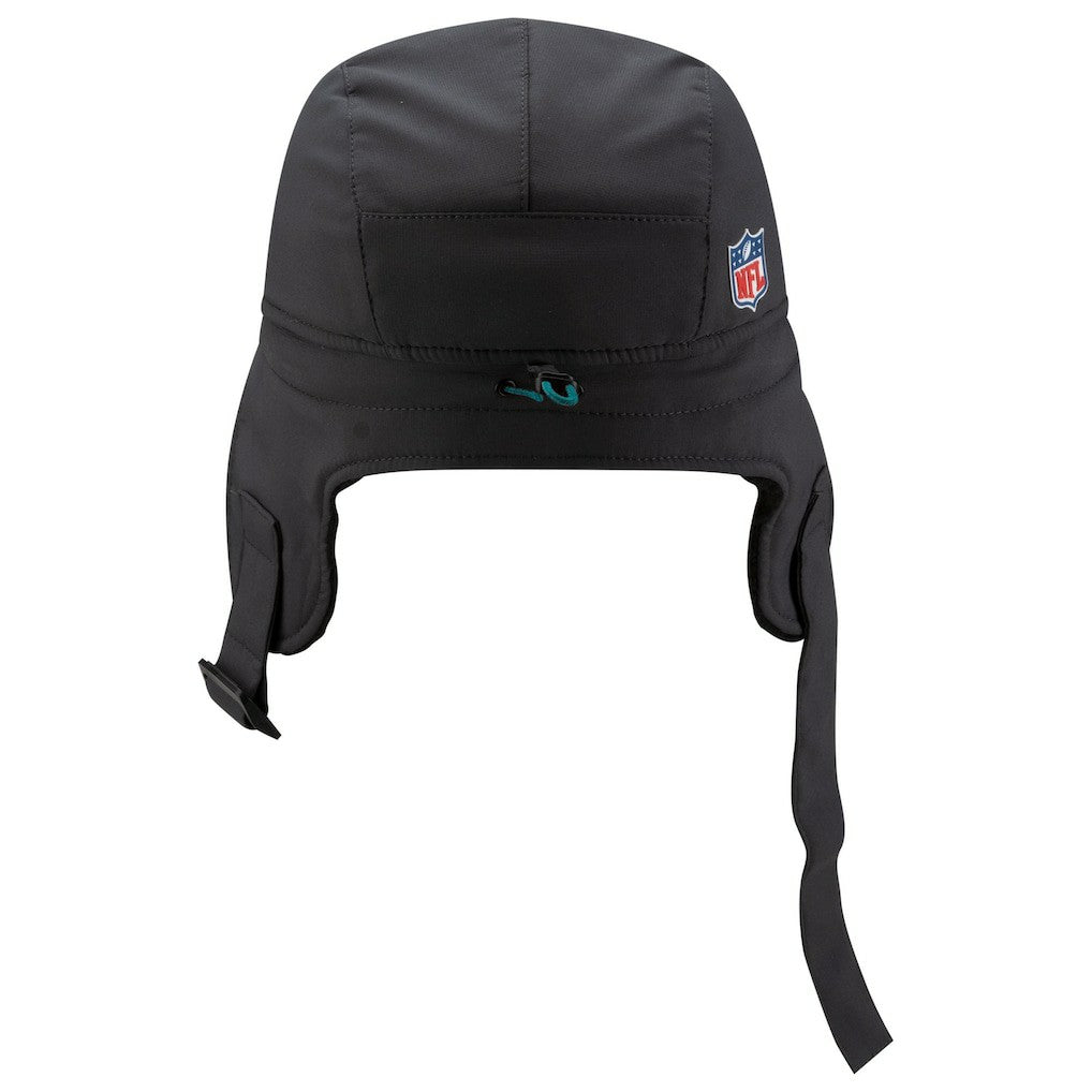 Miami Dolphins New Era 2025 Sideline Cold Weather Runner Dog Ear Adjustable Hat - Charcoal - NFL