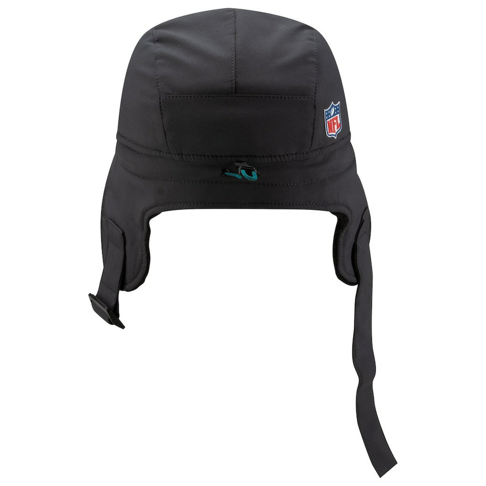 Miami Dolphins New Era 2025 Sideline Cold Weather Runner Dog Ear Adjustable Hat - Charcoal - NFL