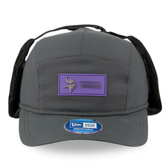 Minnesota Vikings New Era 2025 Sideline Cold Weather Runner Dog Ear Adjustable Hat - Charcoal - NFL
