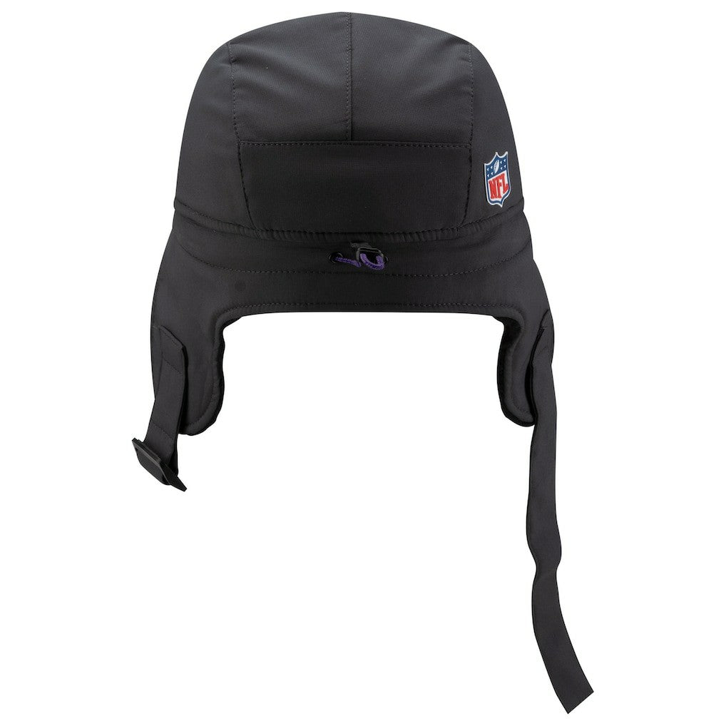 Minnesota Vikings New Era 2025 Sideline Cold Weather Runner Dog Ear Adjustable Hat - Charcoal - NFL