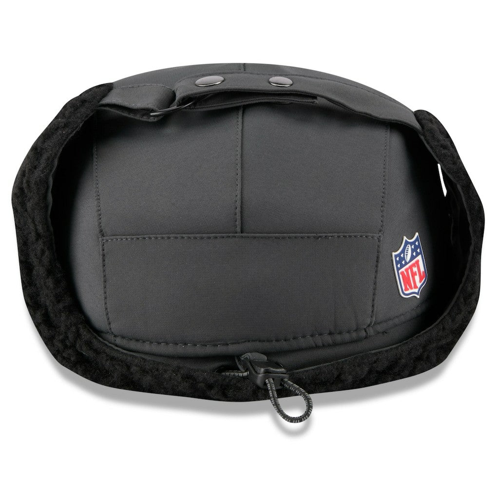 New Orleans Saints New Era 2025 Sideline Cold Weather Runner Dog Ear Adjustable Hat - Charcoal - NFL