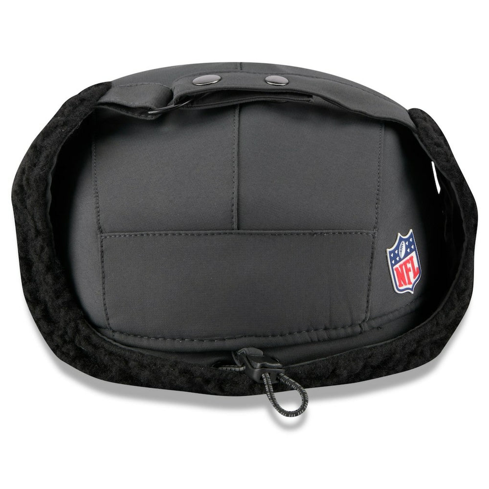 New Orleans Saints New Era 2025 Sideline Cold Weather Runner Dog Ear Adjustable Hat - Charcoal - NFL