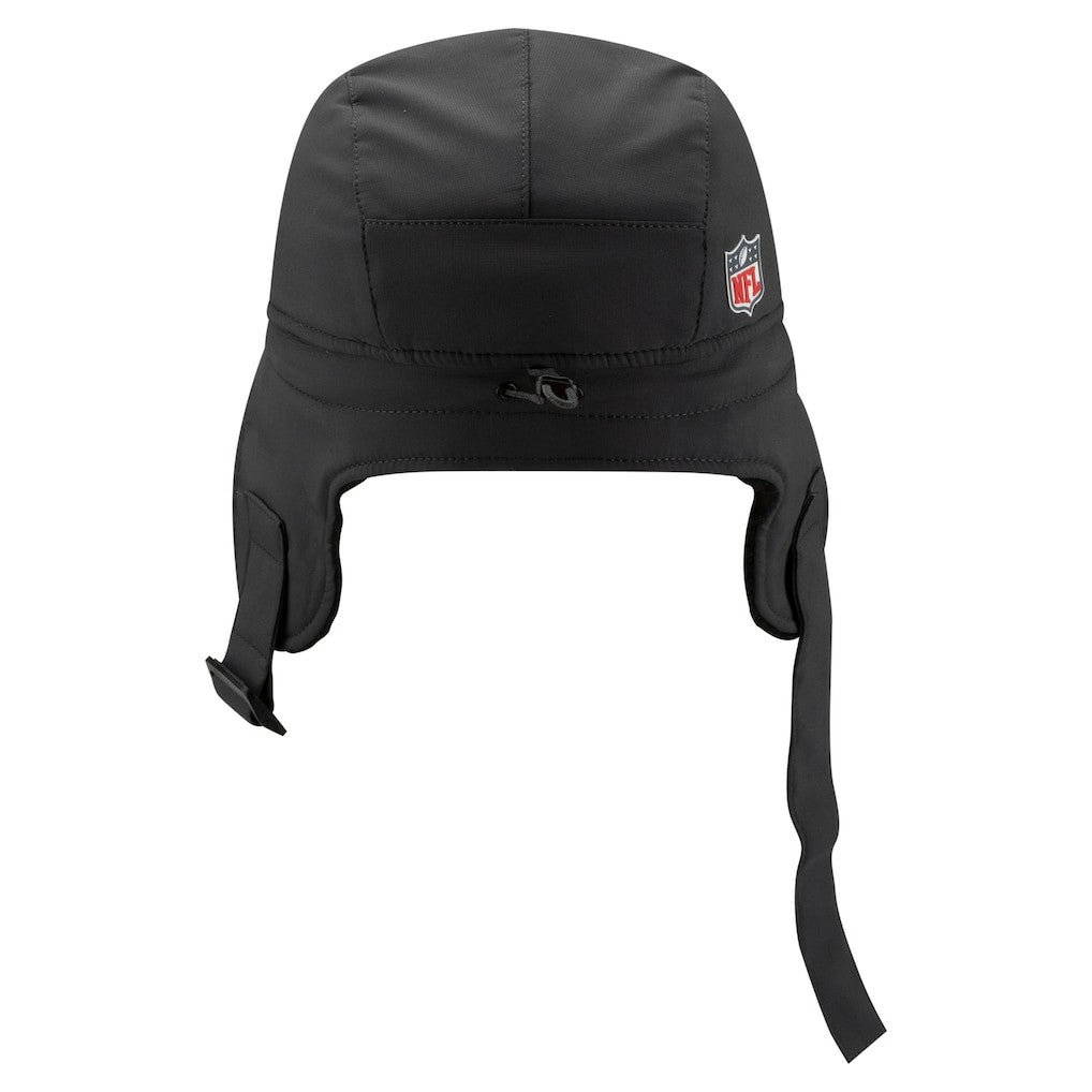 New Orleans Saints New Era 2025 Sideline Cold Weather Runner Dog Ear Adjustable Hat - Charcoal - NFL
