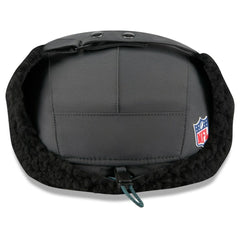 Philadelphia Eagles New Era 2025 Sideline Cold Weather Runner Dog Ear Adjustable Hat - Charcoal - NFL