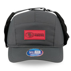 San Francisco 49ers New Era 2025 Sideline Cold Weather Runner Dog Ear Adjustable Hat - Charcoal - NFL