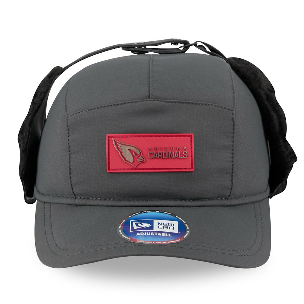 Arizona Cardinals New Era 2025 Sideline Cold Weather Runner Dog Ear Adjustable Hat - Charcoal - NFL