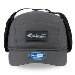 Baltimore Ravens New Era 2025 Sideline Cold Weather Runner Dog Ear Adjustable Hat - Charcoal - NFL