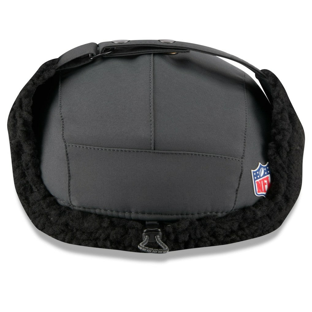 Atlanta Falcons New Era 2025 Sideline Cold Weather Runner Dog Ear Adjustable Hat - Charcoal - NFL