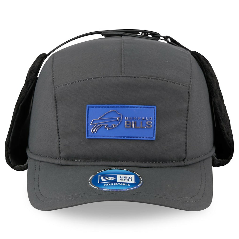 Buffalo Bills New Era 2025 Sideline Cold Weather Runner Dog Ear Adjustable Hat - Charcoal - NFL