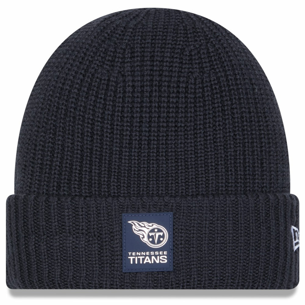 Tennessee Titans New Era 2025 Sideline Cold Weather Cuffed Knit Hat - Charcoal - NFL