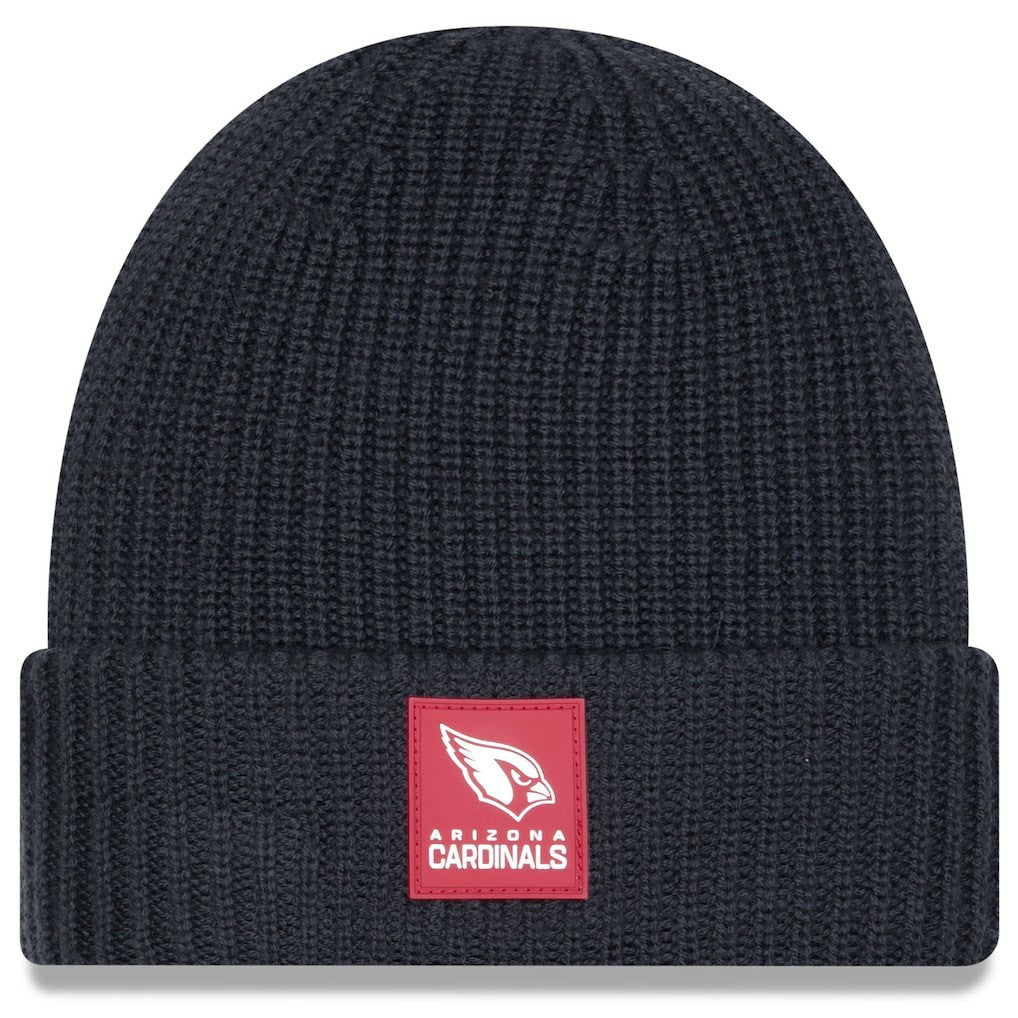 Arizona Cardinals New Era 2025 Sideline Cold Weather Cuffed Knit Hat - Charcoal - NFL