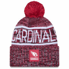 Arizona Cardinals New Era 2025 Sideline Cold Weather Cuffed Knit Hat with Pom - Cardinal - NFL