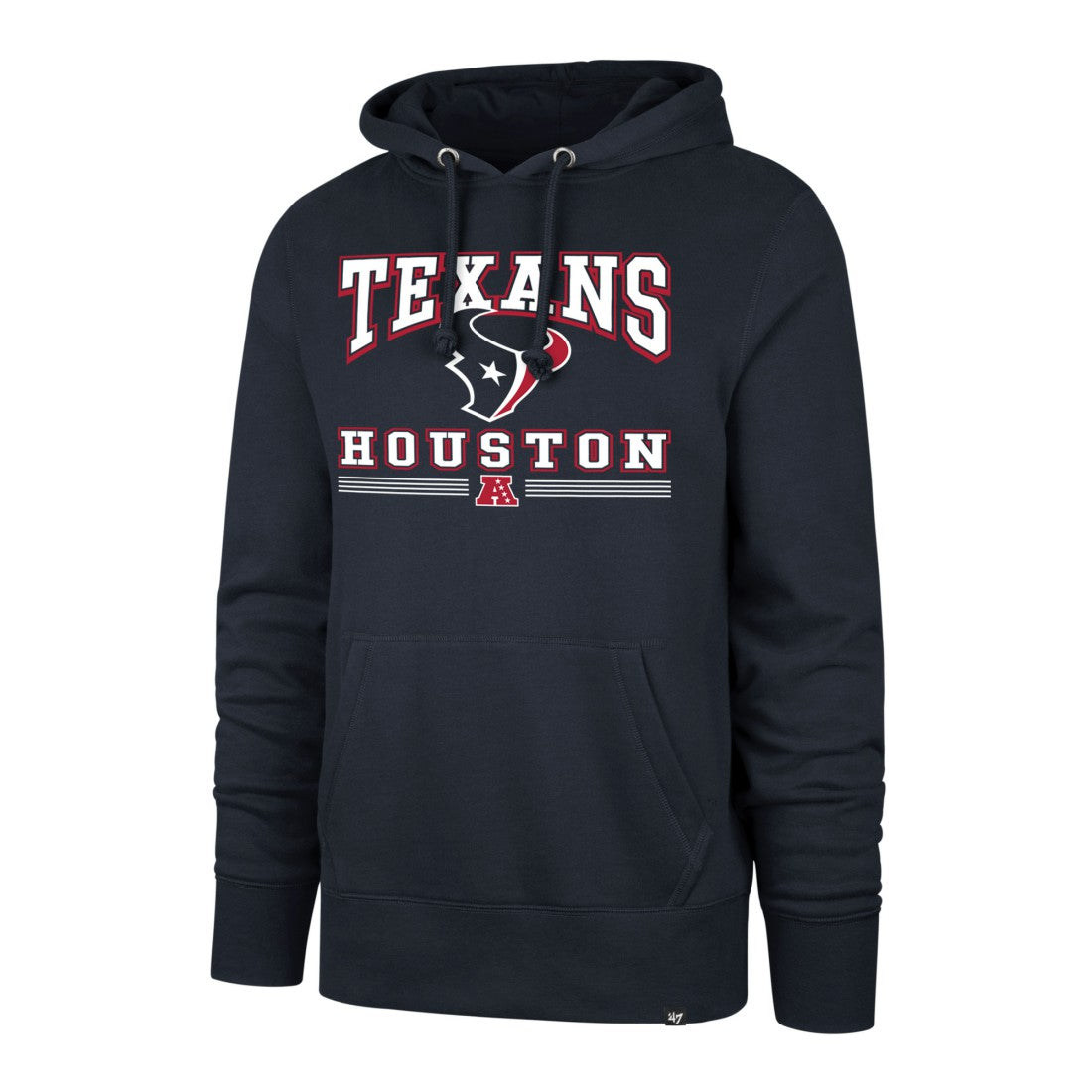 Houston Texans '47 Packed House Headline Pullover Hoodie - Navy - 47 brand