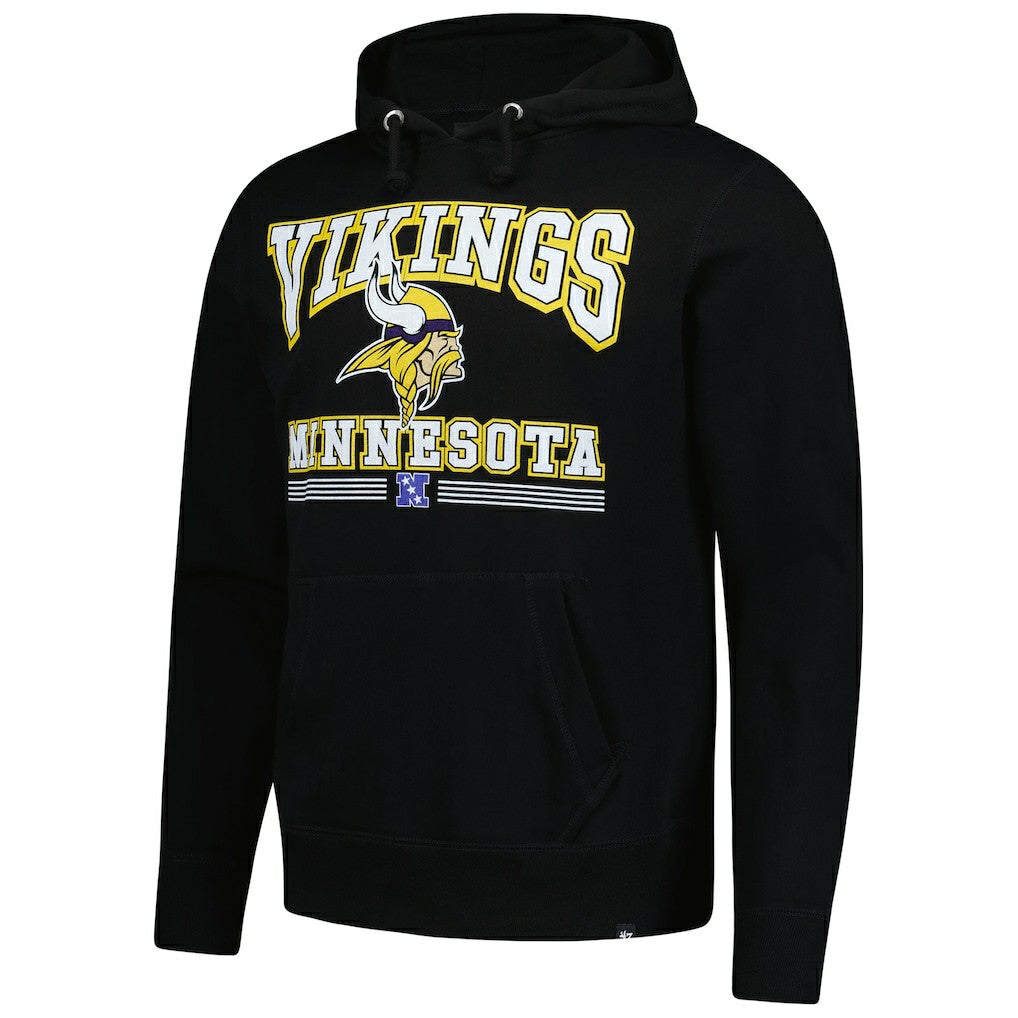 Minnesota Vikings '47 Packed House Headline Pullover Hoodie - Black - 47 brand