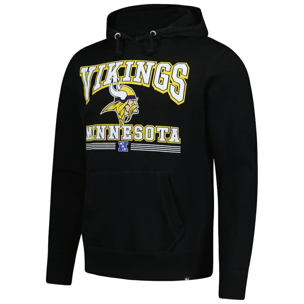 Minnesota Vikings '47 Packed House Headline Pullover Hoodie - Black - 47 brand