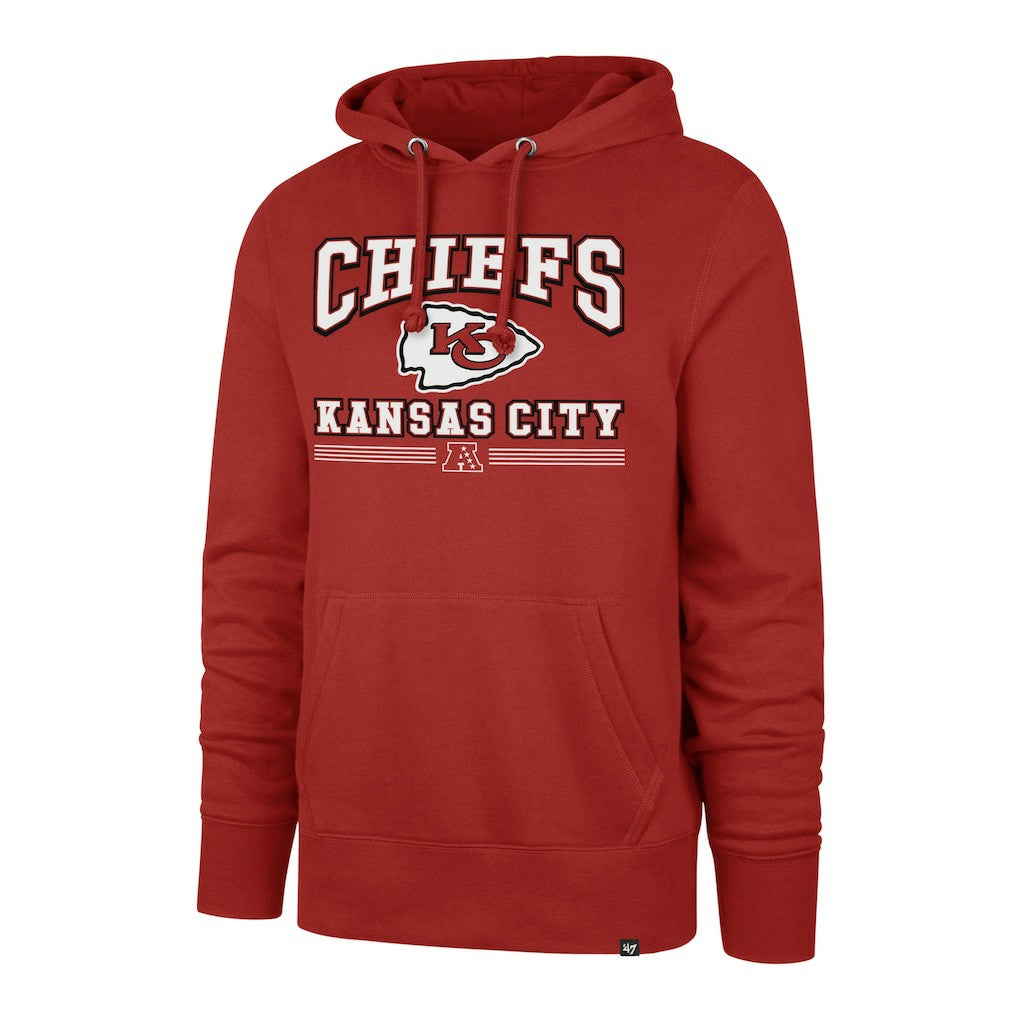 Kansas City Chiefs '47 Packed House Headline Pullover Hoodie - Red - 47 brand