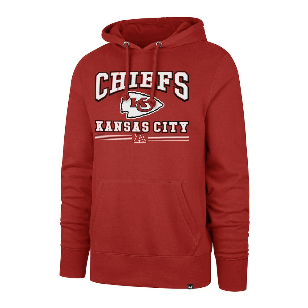 Kansas City Chiefs '47 Packed House Headline Pullover Hoodie - Red - 47 brand