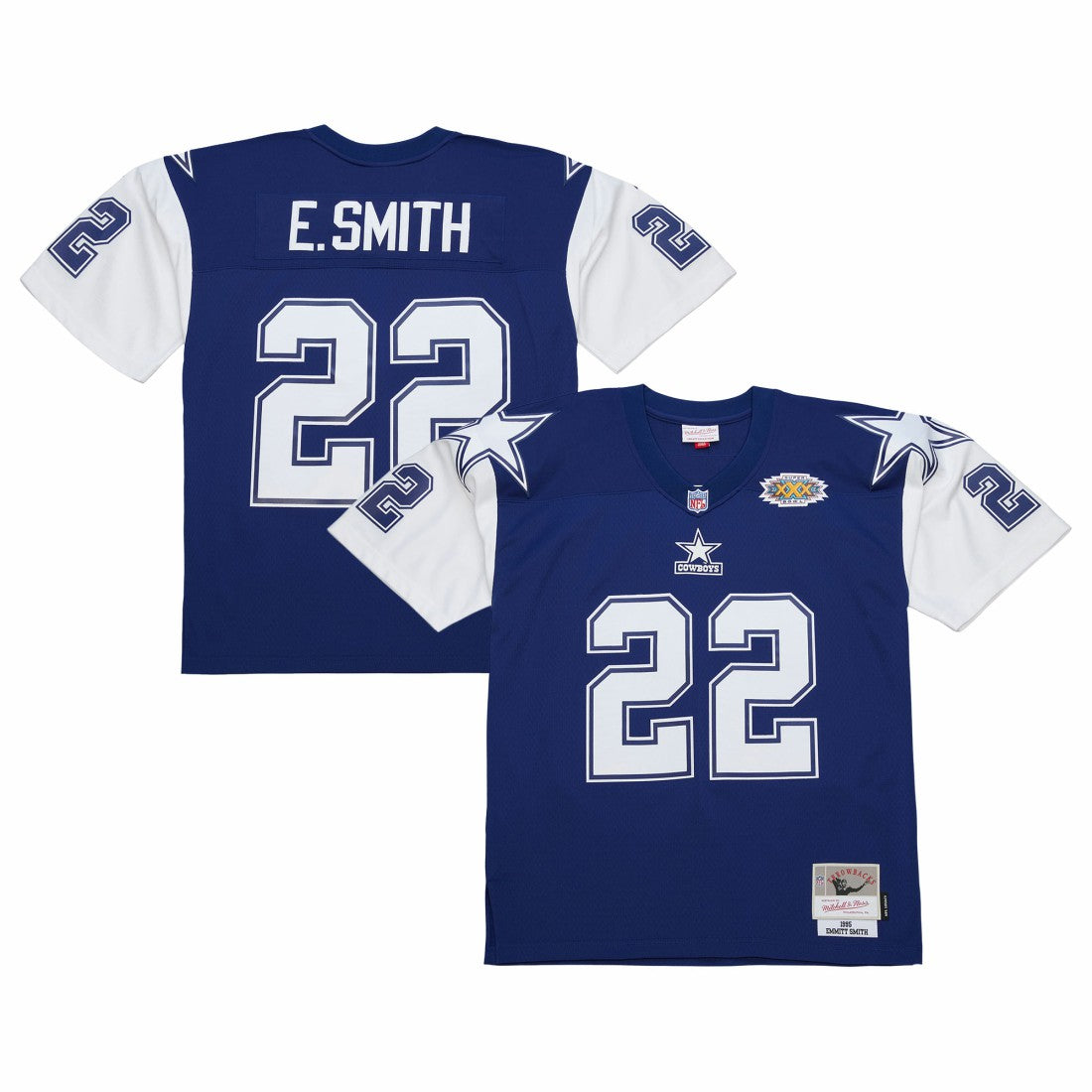 Emmitt Smith Dallas Cowboys 1995 Legacy Replica Jersey - Navy - Mitchell & Ness