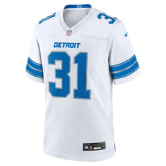 Kerby Joseph Detroit Lions Game Jersey - White - Nike