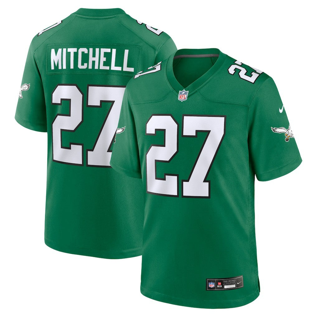 Quinyon Mitchell Philadelphia Eagles Alternate Game Jersey - Kelly Green - Nike