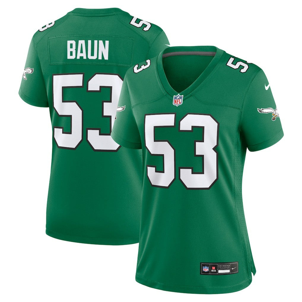 Zack Baun Philadelphia Eagles Women's Alternate Game Jersey - Kelly Green - Nike