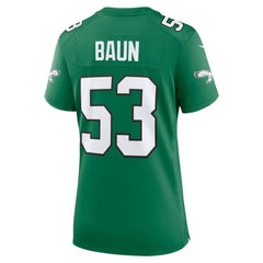 Zack Baun Philadelphia Eagles Women's Alternate Game Jersey - Kelly Green - Nike