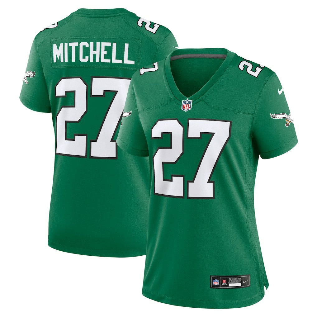 Quinyon Mitchell Philadelphia Eagles Women's Alternate Game Jersey - Kelly Green - Nike